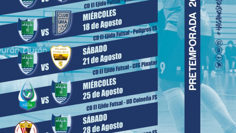 Pretemporada del máximo nivel para el CD Ejido Futsal