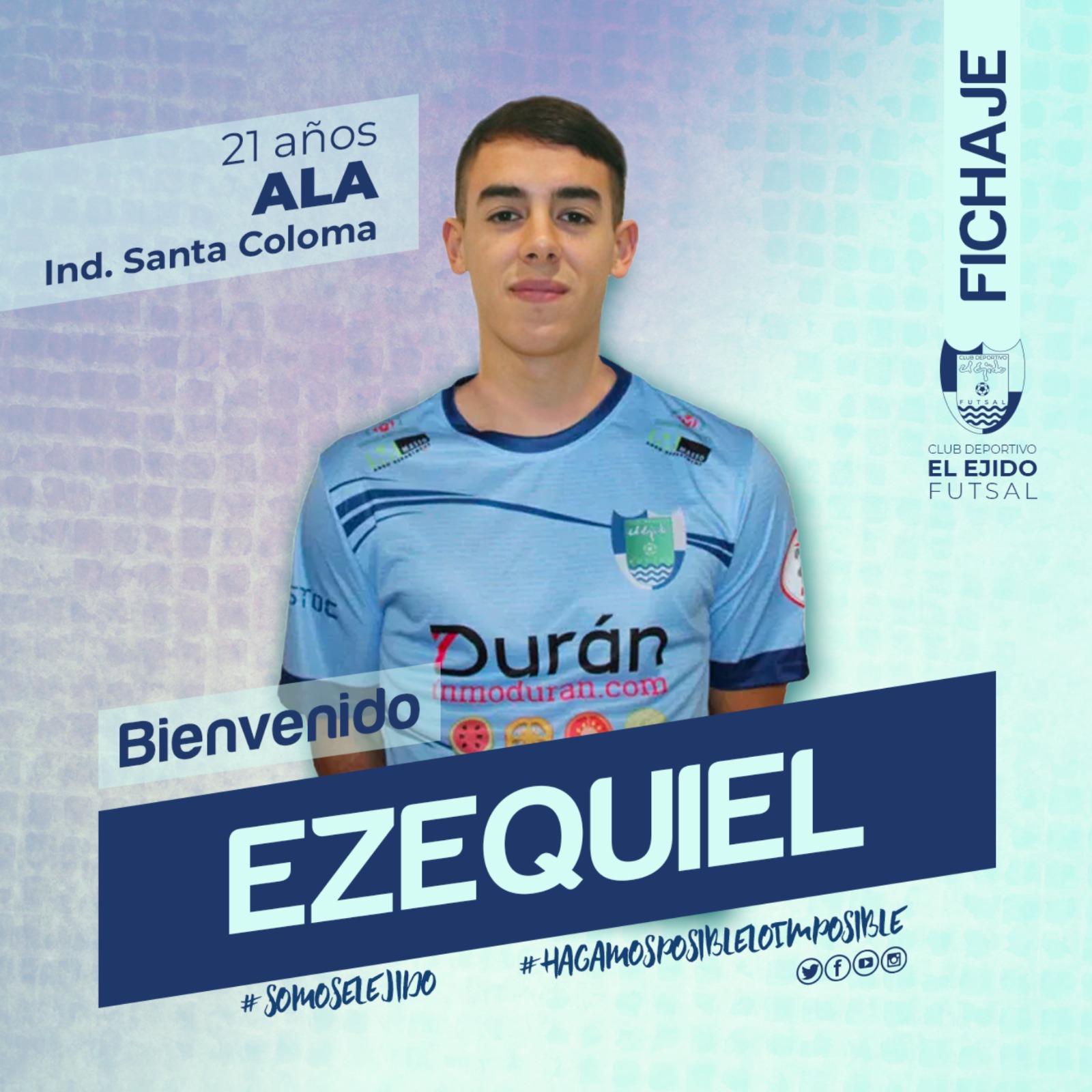 El ala Ezequiel Ramírez se une a la familia del CD Ejido Futsal