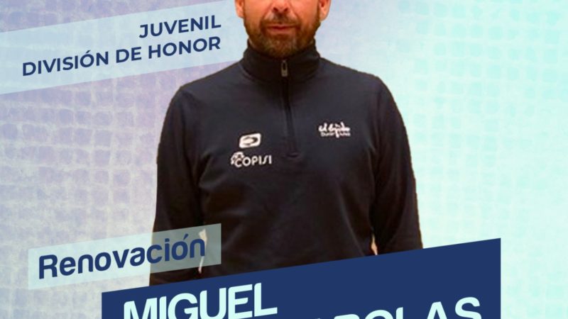 El técnico Miguel Brugarolas continuará al frente del Juvenil División de Honor