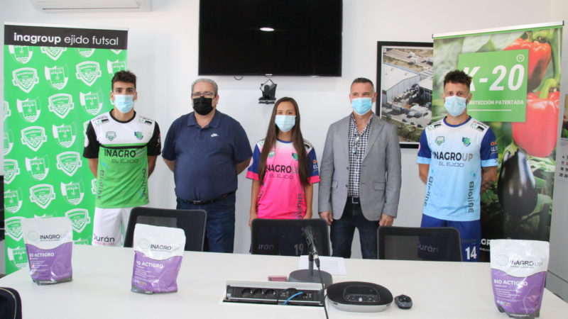 La tercera equipación de Inagroup El Ejido Futsal: blanca, verde y negra
