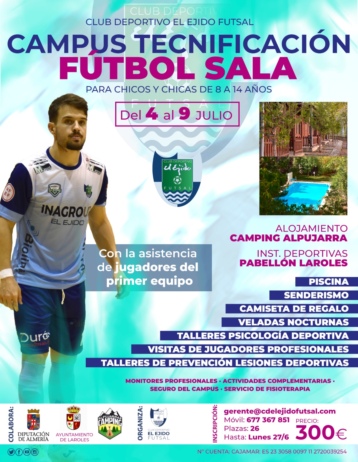 Inagroup El Ejido Futsal lanza su Campus de Tecnificación