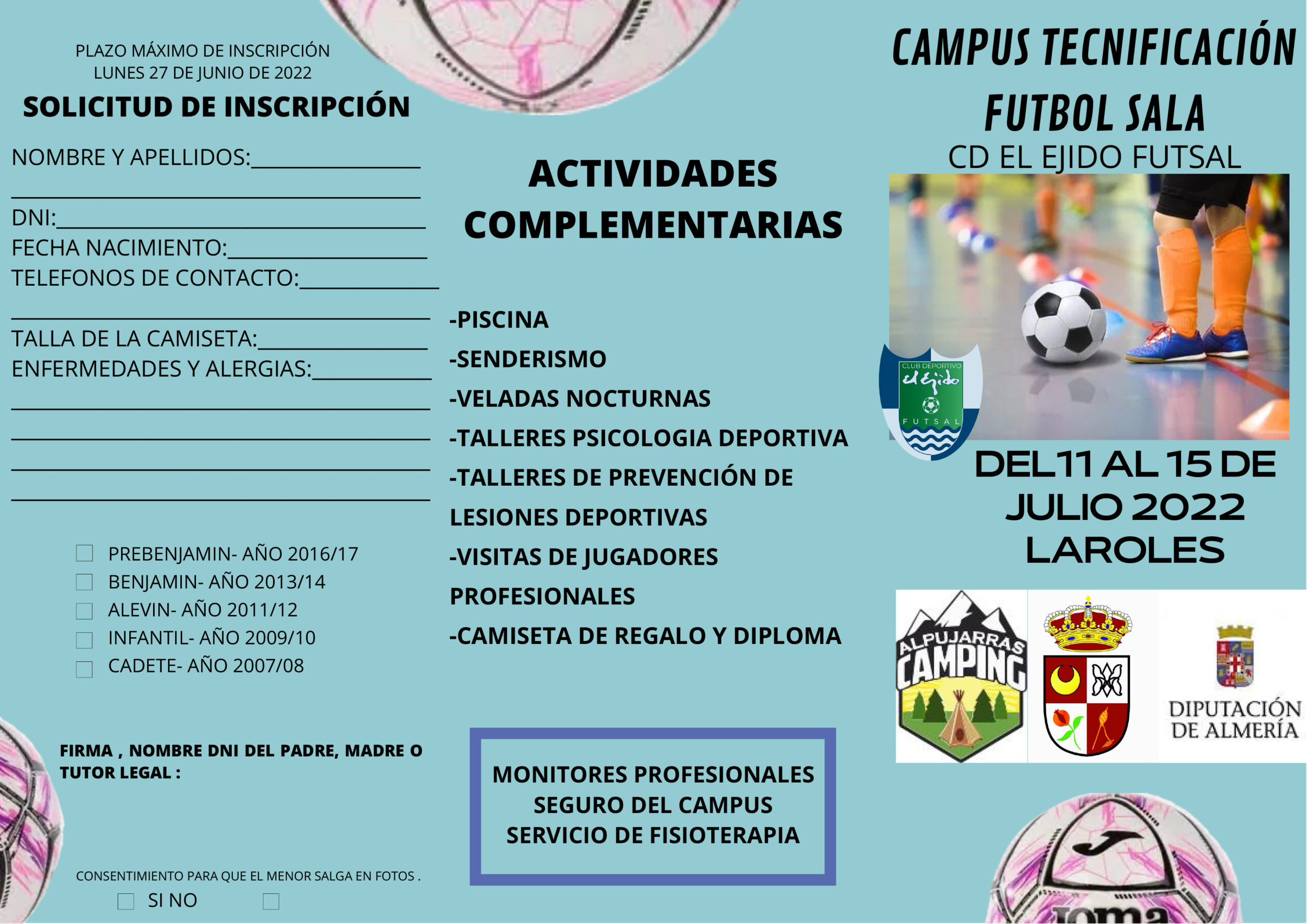 Inagroup El Ejido Futsal lanza una irresistible promoción para su campus estival