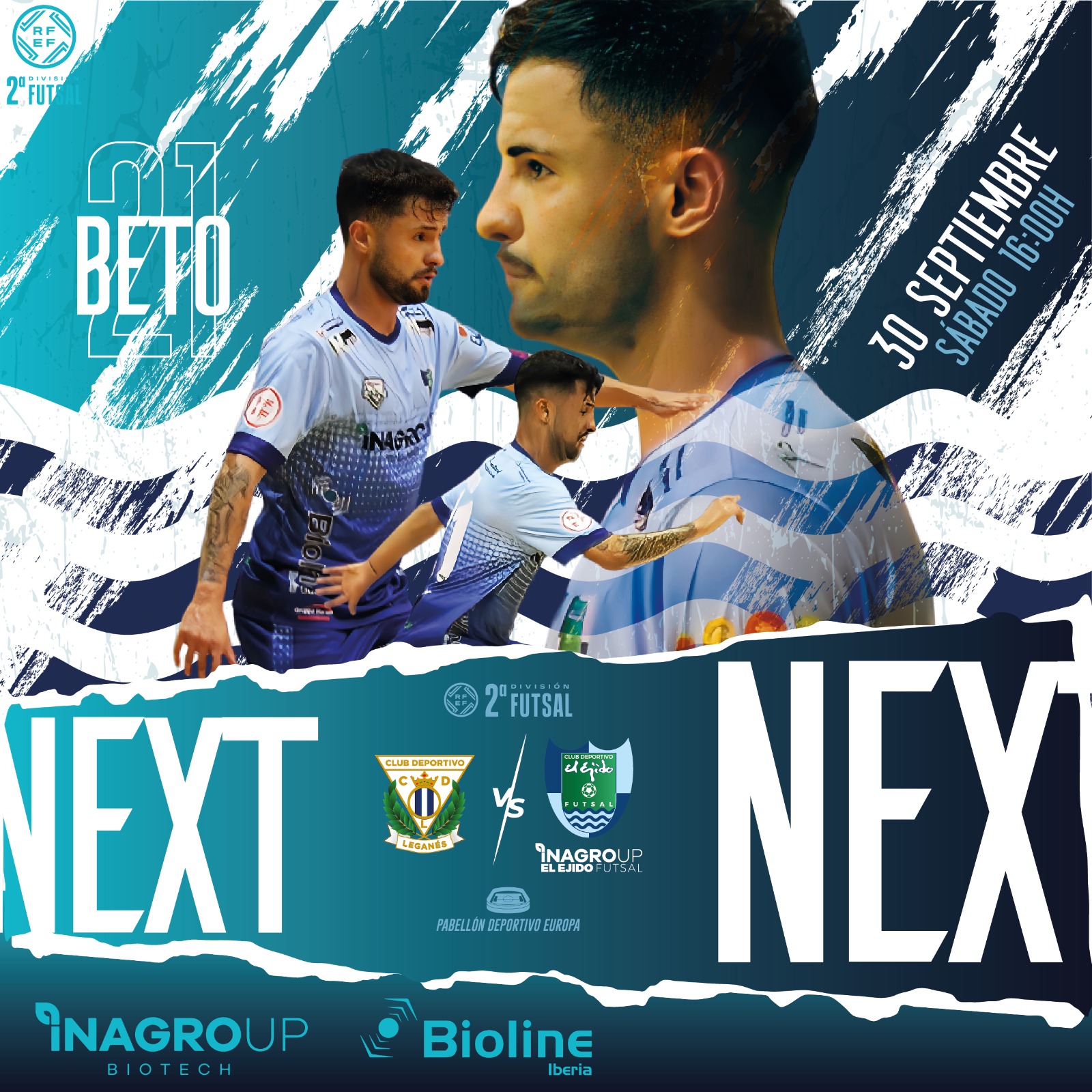 Inagroup El Ejido Futsal viaja a Leganés con el objetivo de mejorar en defensa
