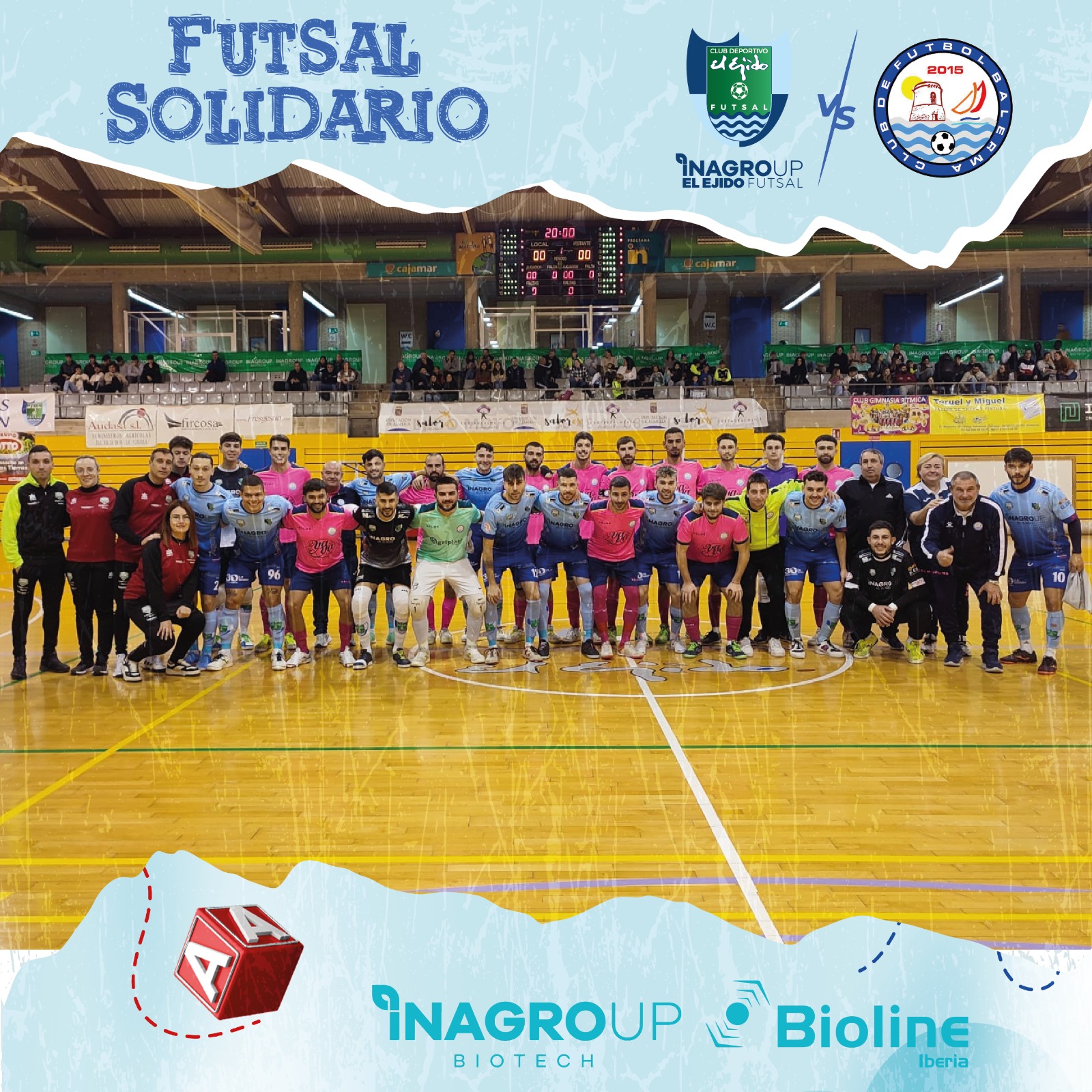 Emocionante tarde fútbol sala donde gana la solidaridad
