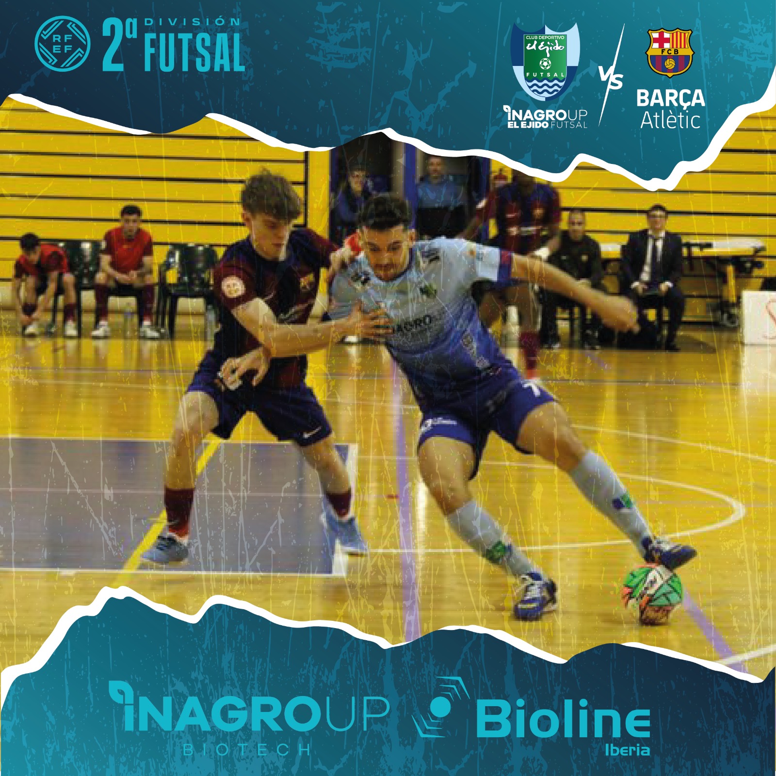 Reparto de puntos entre Inagroup El Ejido Futsal y Barcelona Atlètic